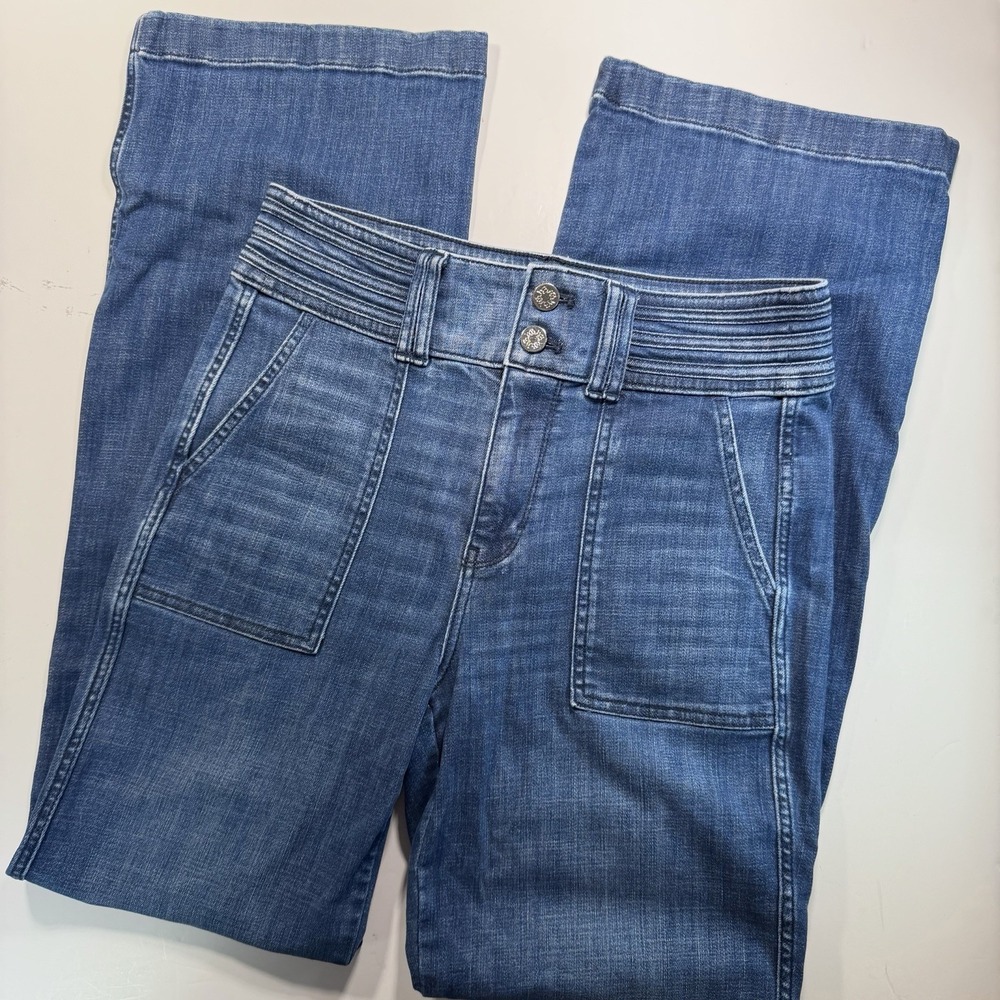White House Black Market Women's Blue Boot Cut Jeans